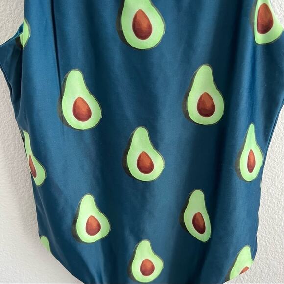 Bermies Avocado One Piece Swimsuit Avo Novelty Print Beach Pool XS - Picture 8 of 13